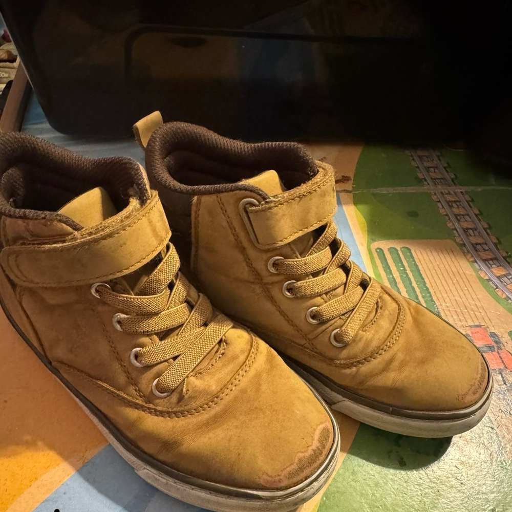Kids Brown High-Top Boots